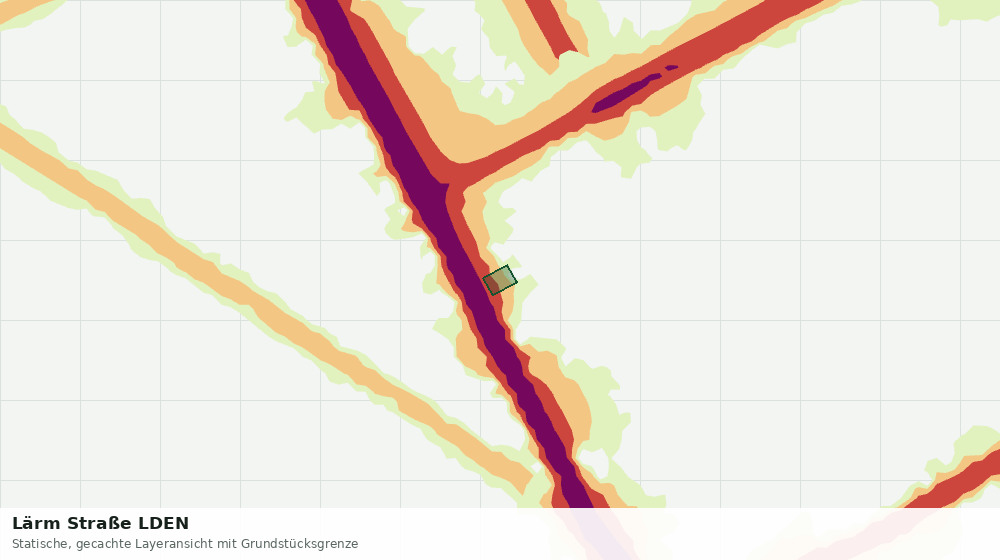 Statische Kartenansicht: Lärm Straße LDEN