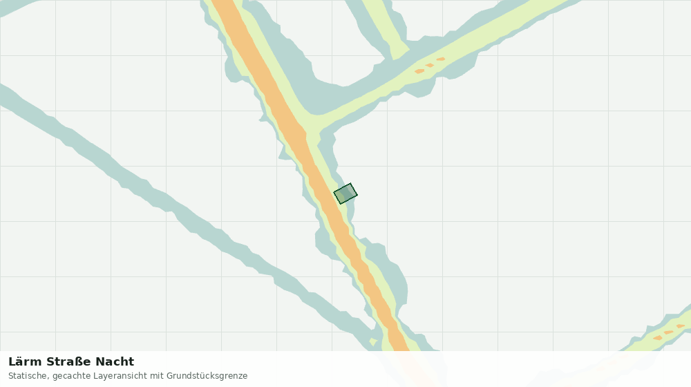 Statische Kartenansicht: Lärm Straße Nacht