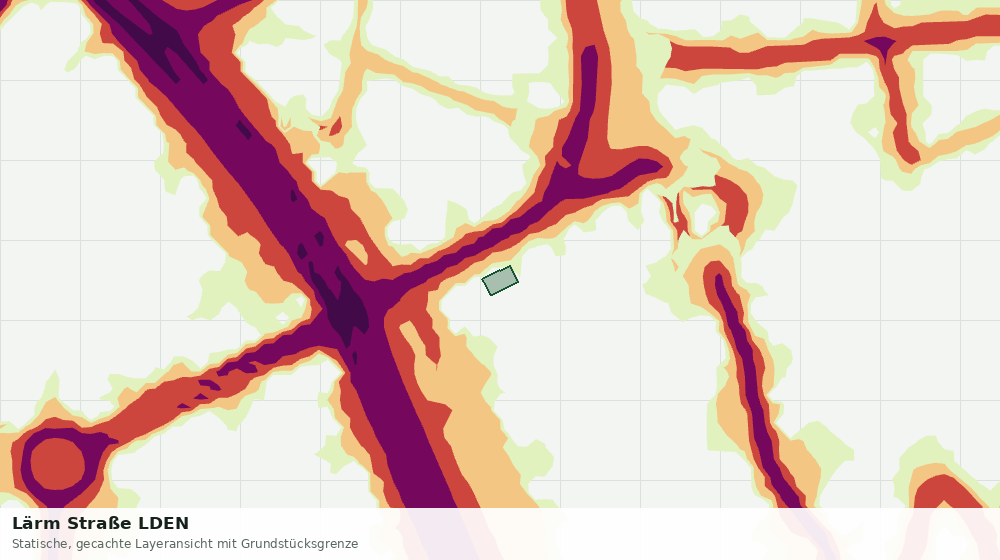 Statische Kartenansicht: Lärm Straße LDEN