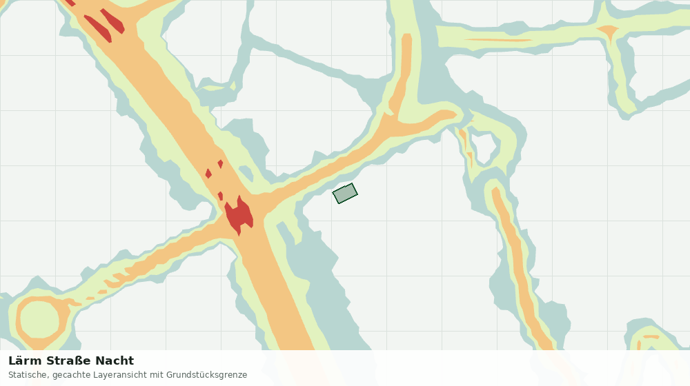 Statische Kartenansicht: Lärm Straße Nacht