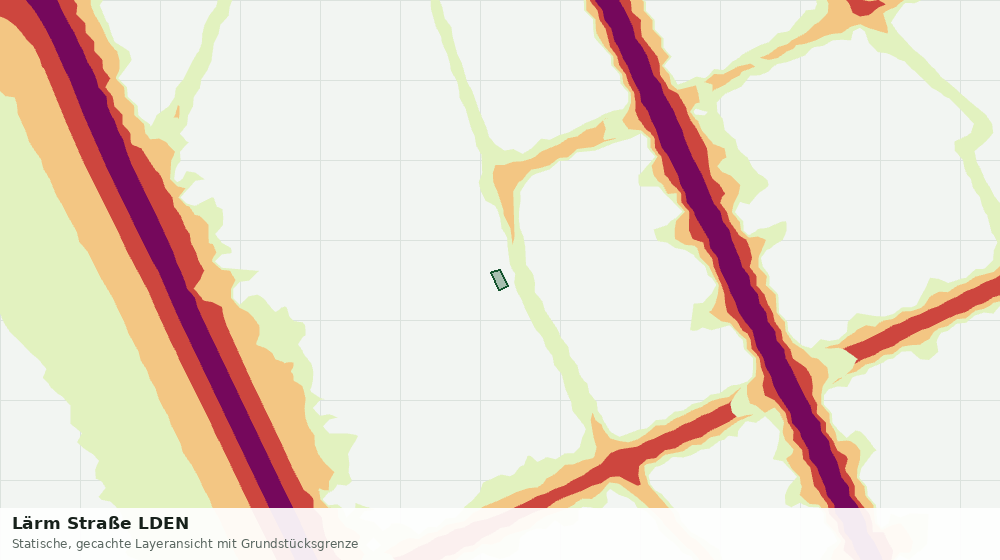 Statische Kartenansicht: Lärm Straße LDEN