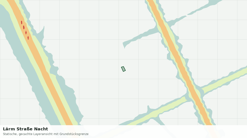 Statische Kartenansicht: Lärm Straße Nacht