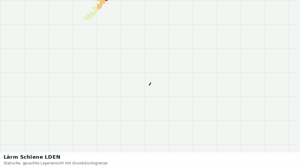 Statische Kartenansicht: Lärm Schiene LDEN