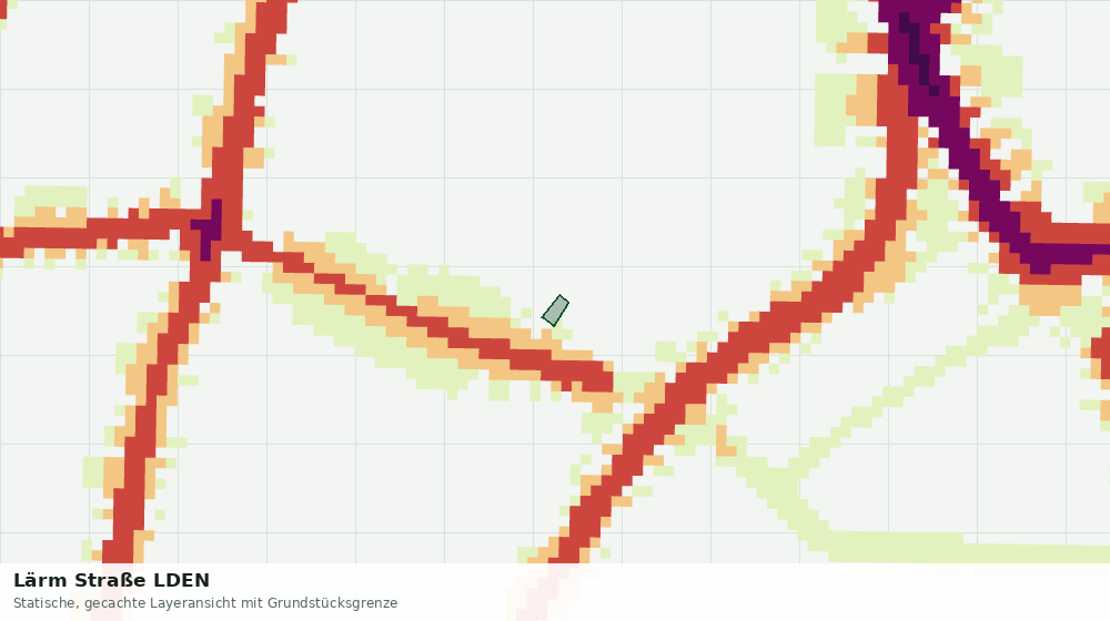 Statische Kartenansicht: Lärm Straße LDEN