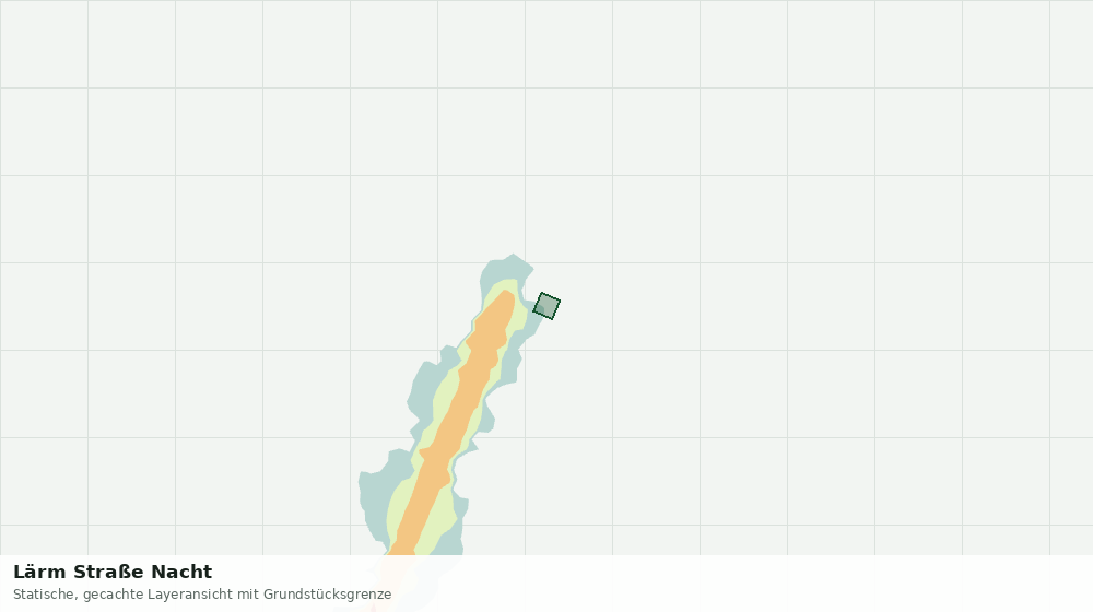 Statische Kartenansicht: Lärm Straße Nacht
