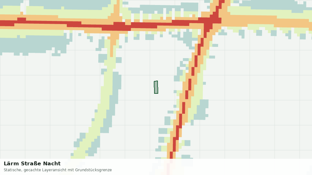 Statische Kartenansicht: Lärm Straße Nacht