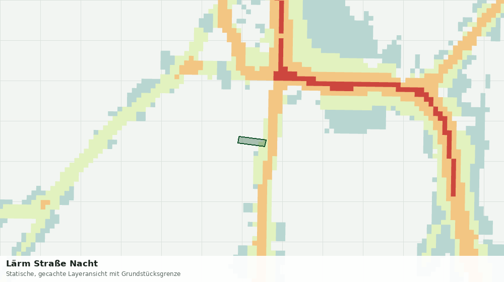 Statische Kartenansicht: Lärm Straße Nacht