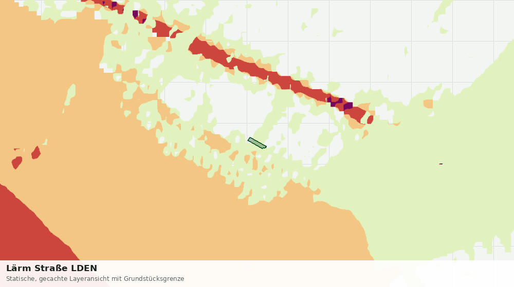 Statische Kartenansicht: Lärm Straße LDEN
