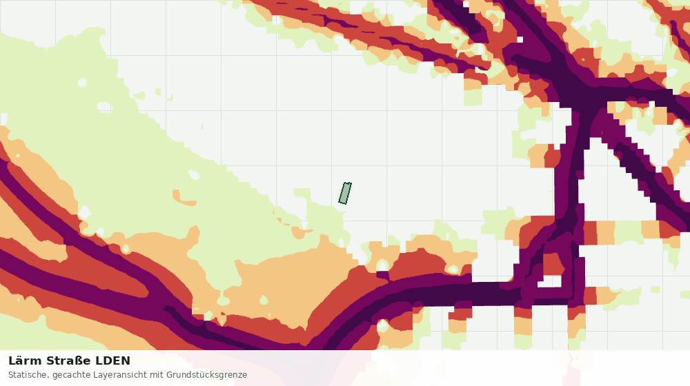 Statische Kartenansicht: Lärm Straße LDEN