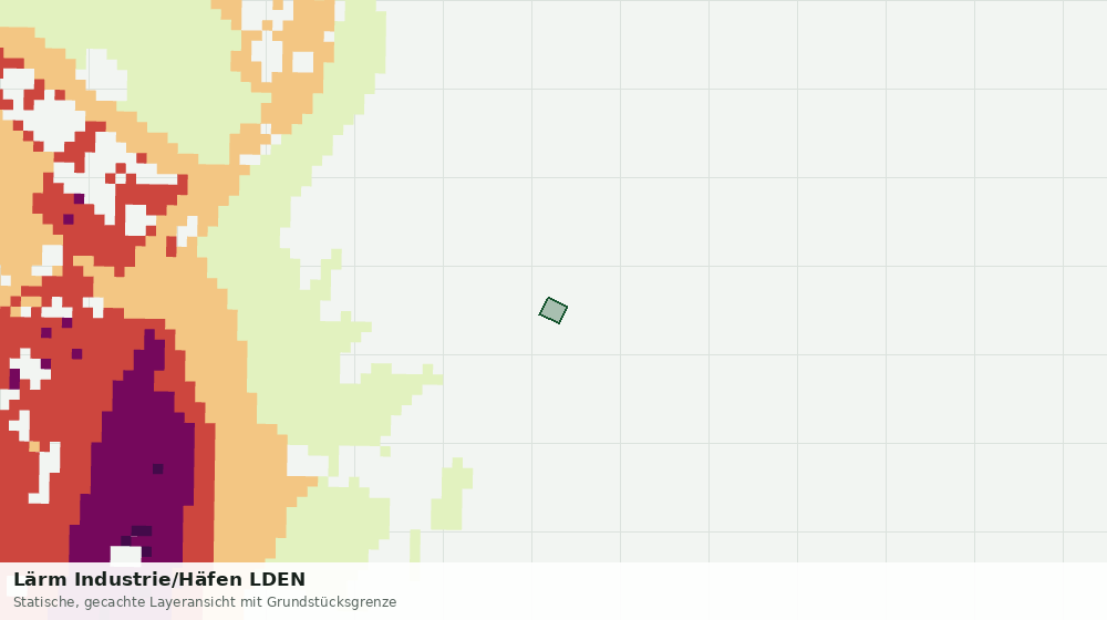 Statische Kartenansicht: Lärm Industrie/Häfen LDEN