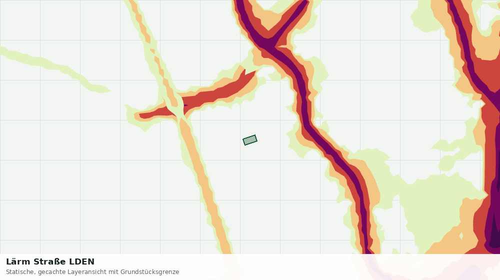 Statische Kartenansicht: Lärm Straße LDEN