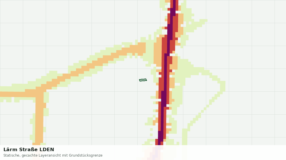Statische Kartenansicht: Lärm Straße LDEN