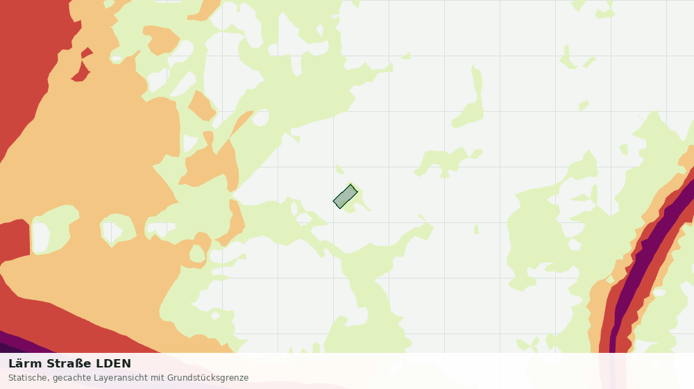 Statische Kartenansicht: Lärm Straße LDEN