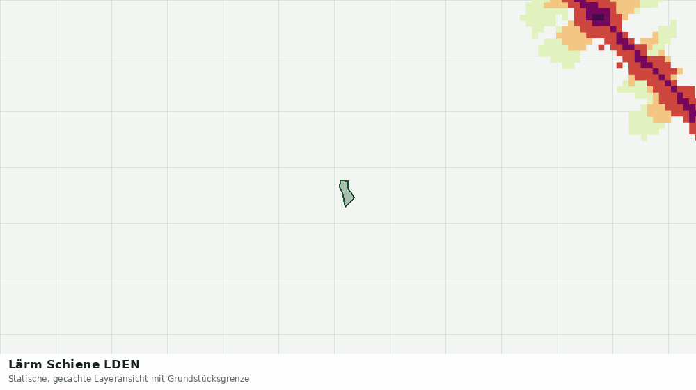 Statische Kartenansicht: Lärm Schiene LDEN