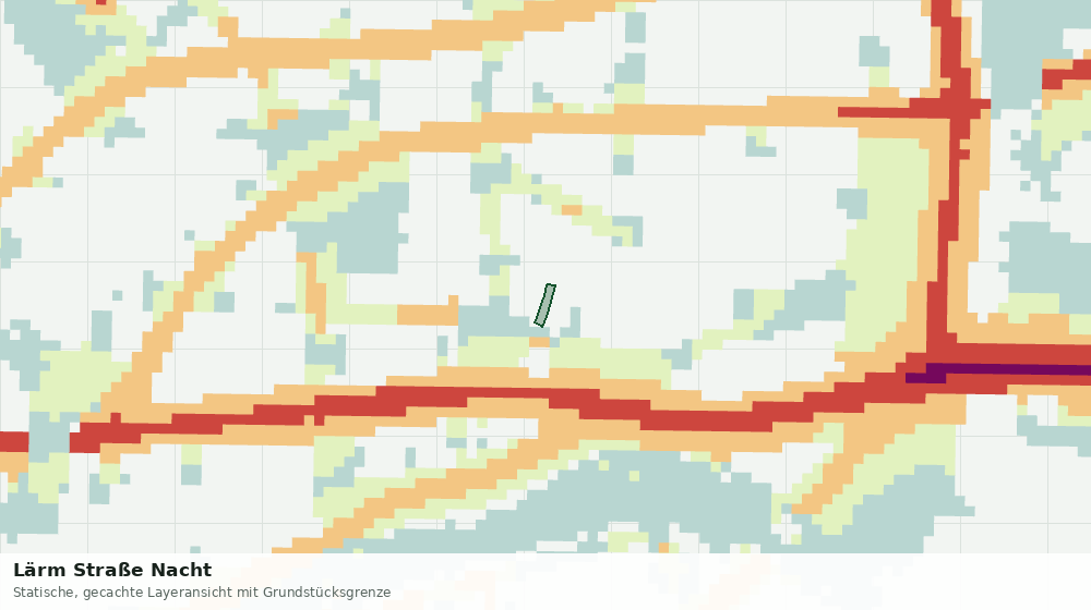 Statische Kartenansicht: Lärm Straße Nacht