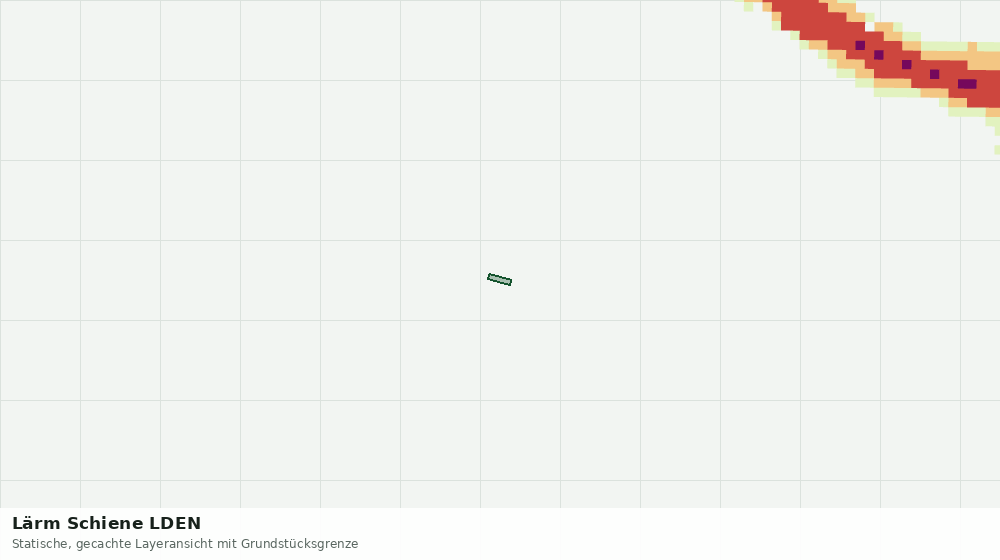 Statische Kartenansicht: Lärm Schiene LDEN