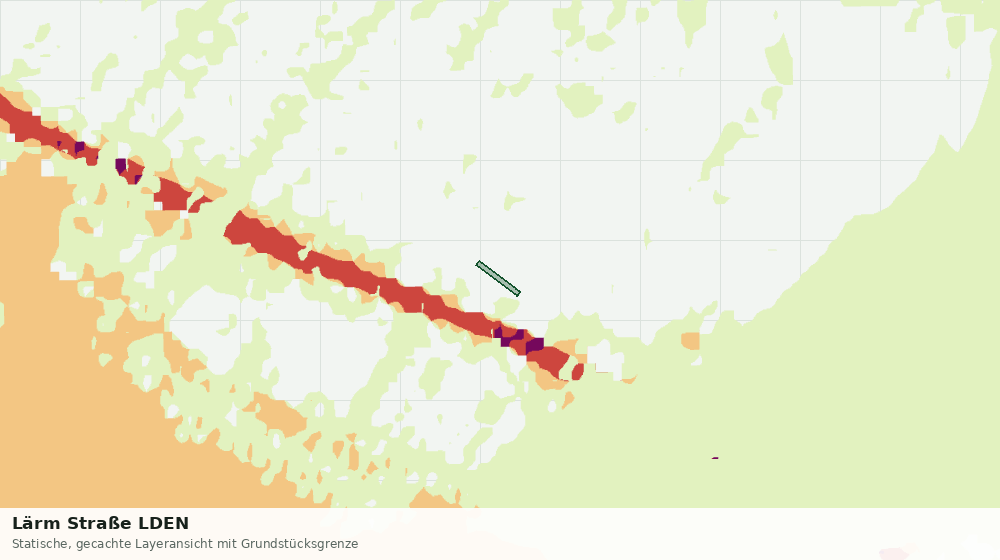 Statische Kartenansicht: Lärm Straße LDEN