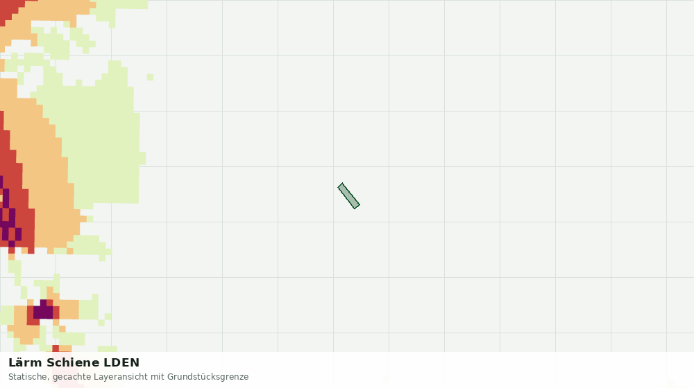 Statische Kartenansicht: Lärm Schiene LDEN