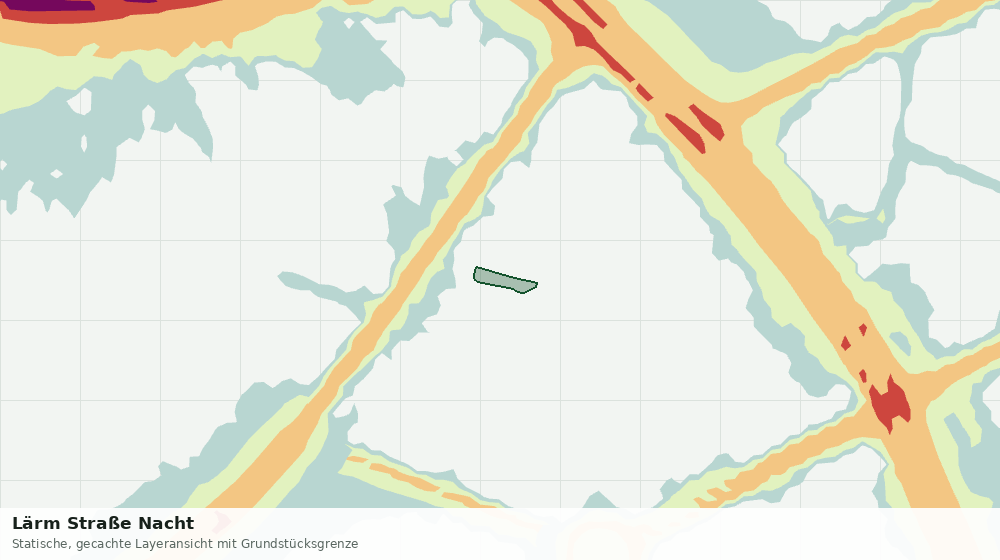 Statische Kartenansicht: Lärm Straße Nacht