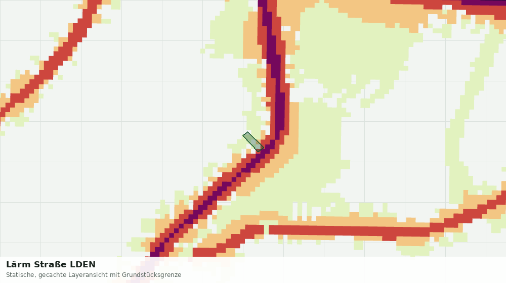 Statische Kartenansicht: Lärm Straße LDEN