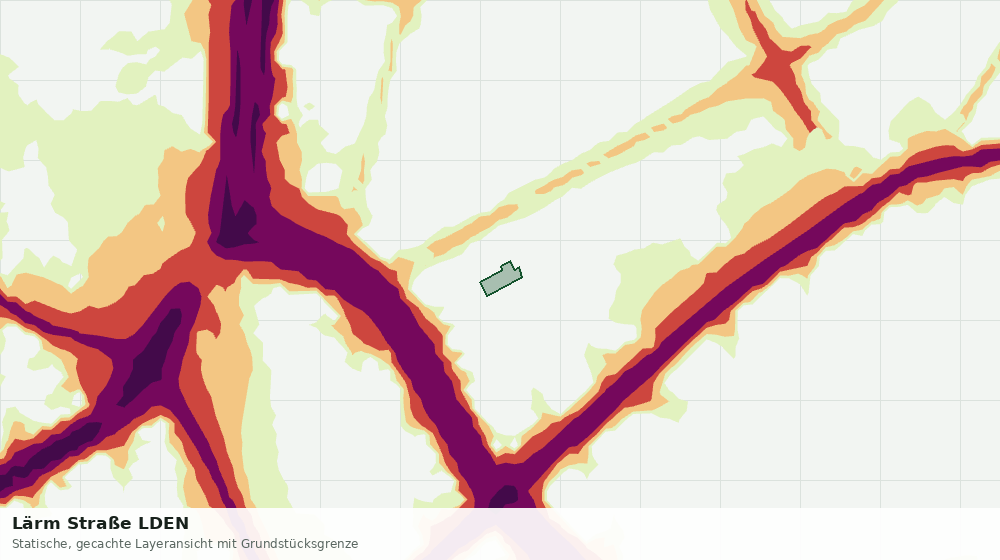 Statische Kartenansicht: Lärm Straße LDEN