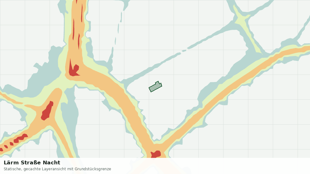 Statische Kartenansicht: Lärm Straße Nacht