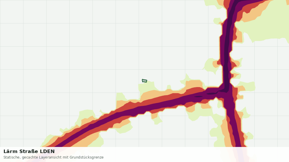 Statische Kartenansicht: Lärm Straße LDEN
