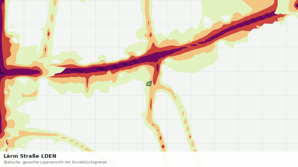Statische Kartenansicht: Lärm Straße LDEN
