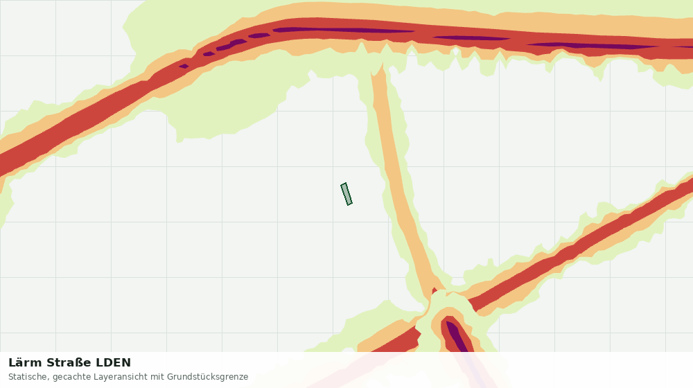 Statische Kartenansicht: Lärm Straße LDEN
