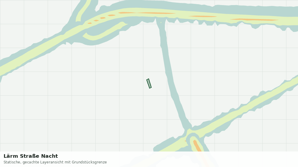 Statische Kartenansicht: Lärm Straße Nacht