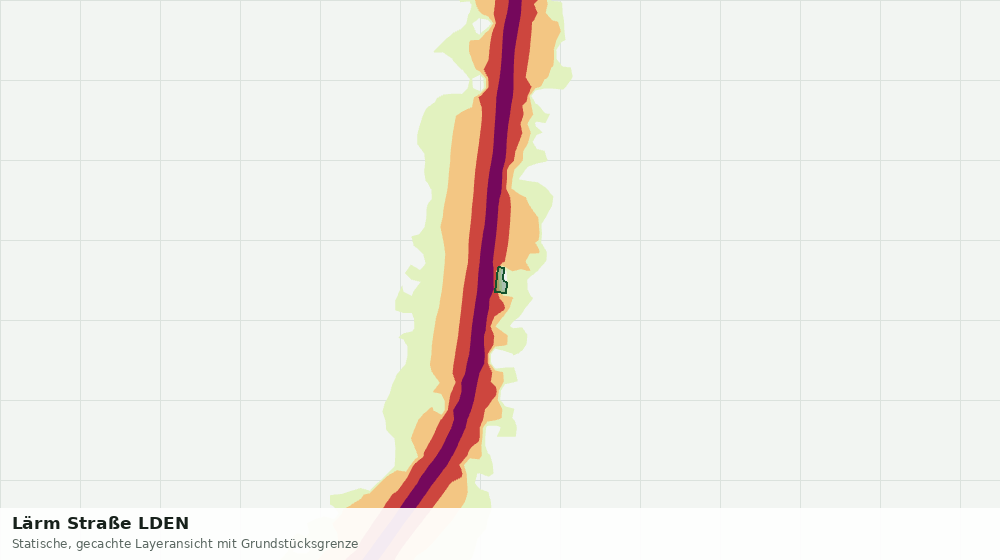 Statische Kartenansicht: Lärm Straße LDEN