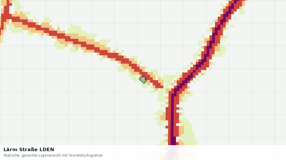 Statische Kartenansicht: Lärm Straße LDEN