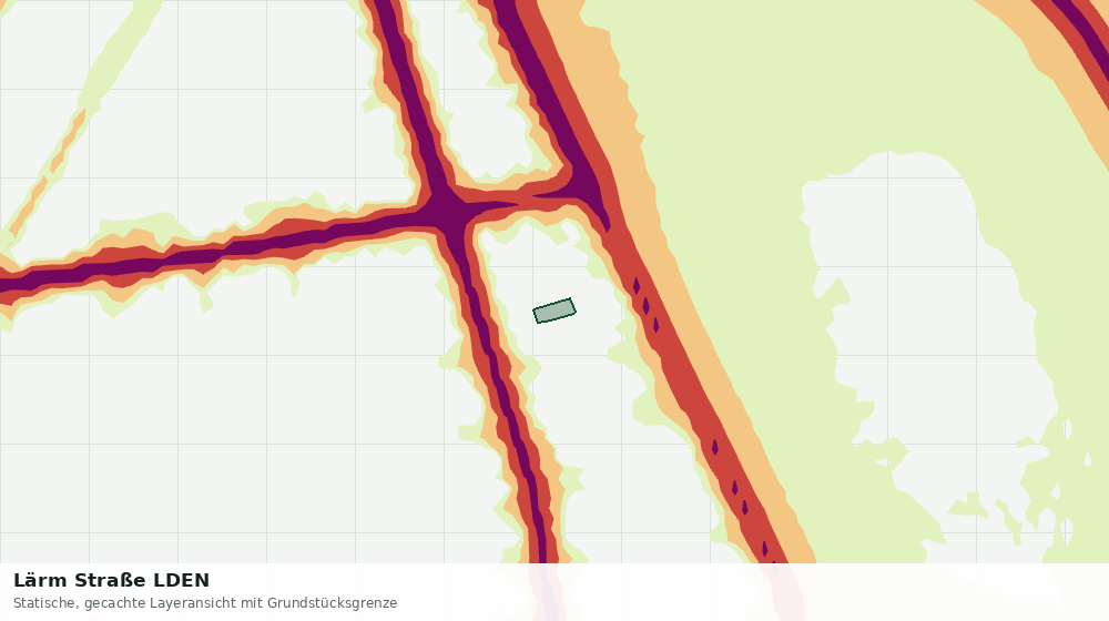 Statische Kartenansicht: Lärm Straße LDEN