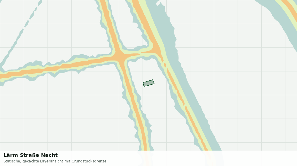 Statische Kartenansicht: Lärm Straße Nacht
