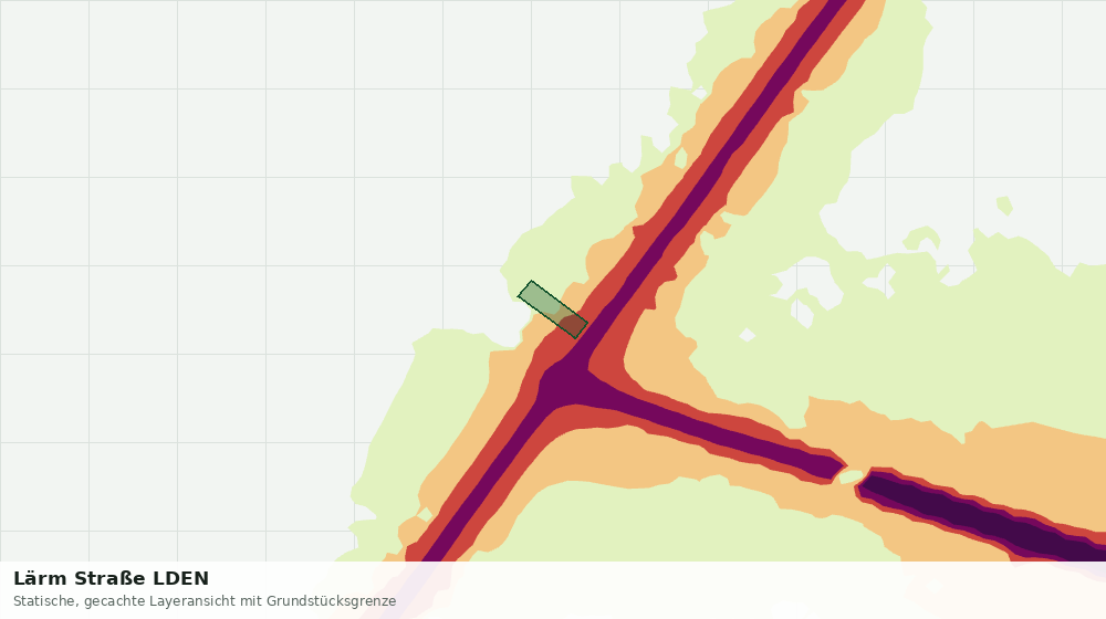 Statische Kartenansicht: Lärm Straße LDEN