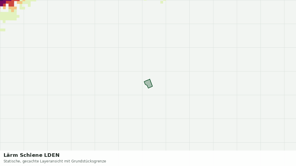 Statische Kartenansicht: Lärm Schiene LDEN