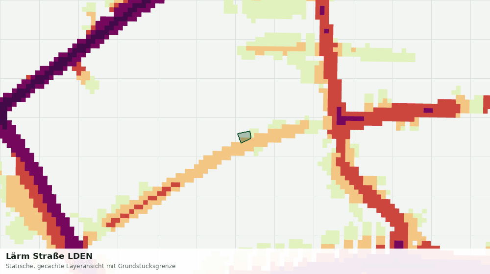 Statische Kartenansicht: Lärm Straße LDEN