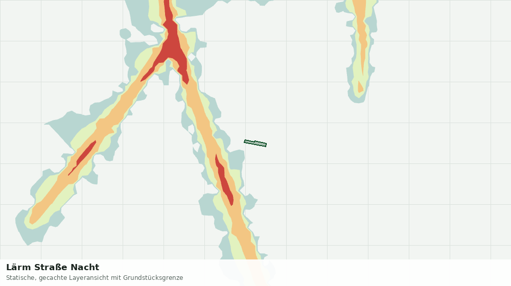 Statische Kartenansicht: Lärm Straße Nacht