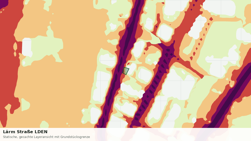 Statische Kartenansicht: Lärm Straße LDEN
