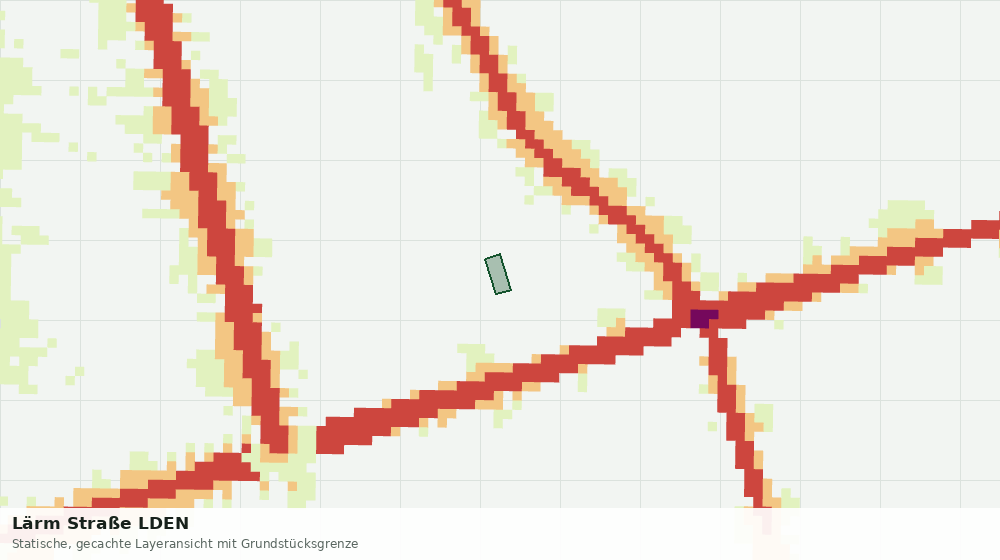Statische Kartenansicht: Lärm Straße LDEN