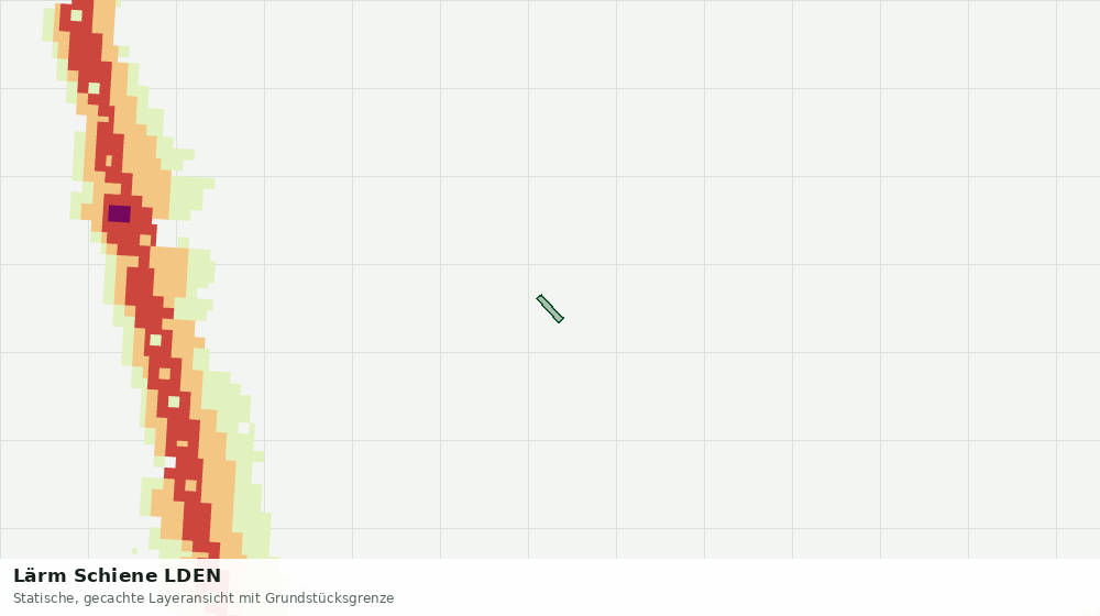Statische Kartenansicht: Lärm Schiene LDEN