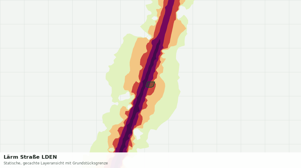 Statische Kartenansicht: Lärm Straße LDEN