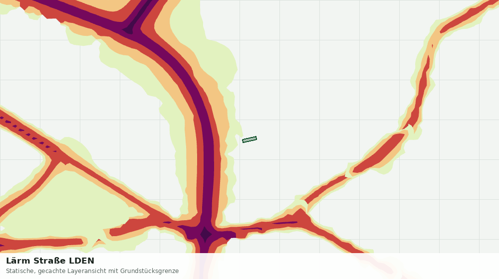 Statische Kartenansicht: Lärm Straße LDEN