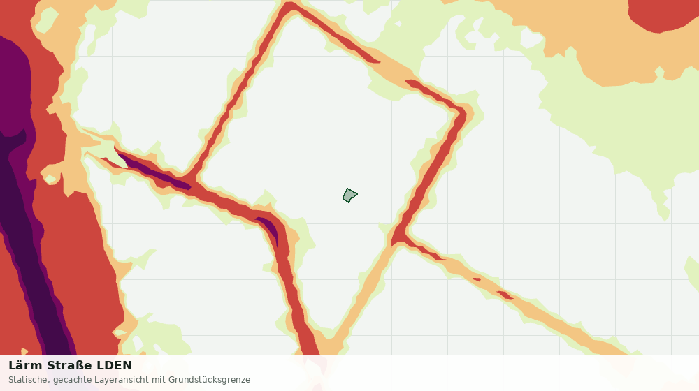 Statische Kartenansicht: Lärm Straße LDEN