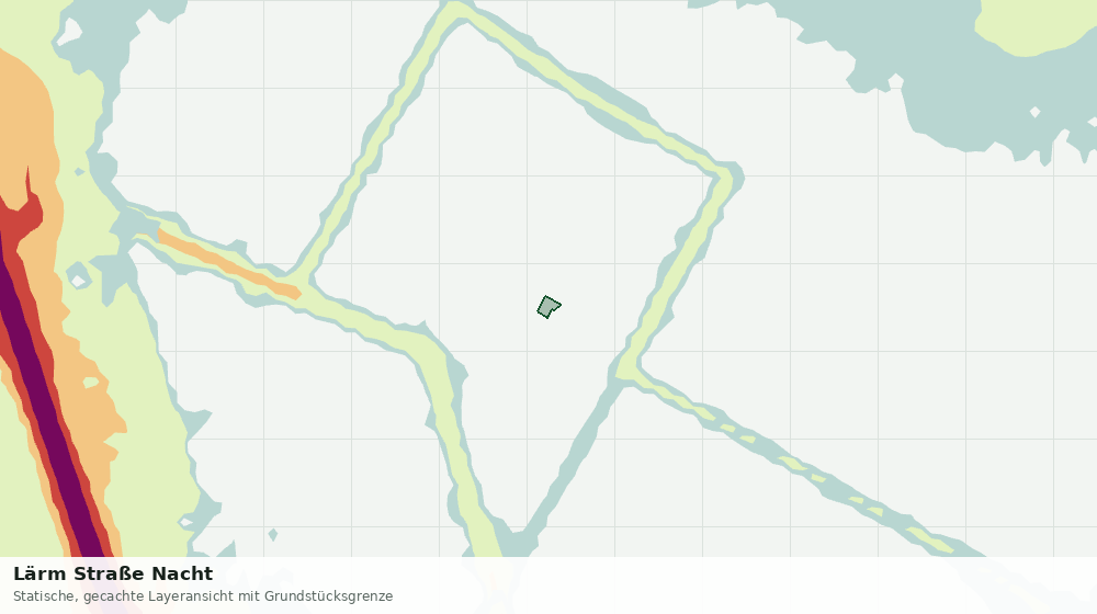 Statische Kartenansicht: Lärm Straße Nacht