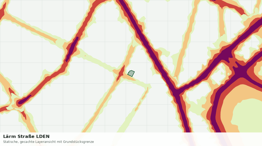 Statische Kartenansicht: Lärm Straße LDEN