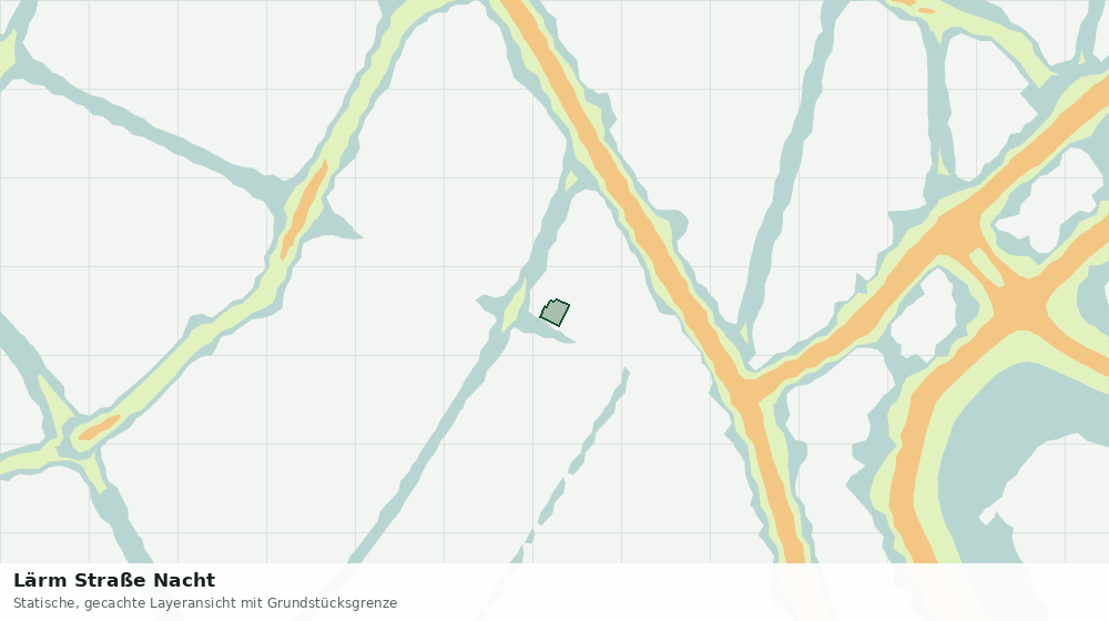 Statische Kartenansicht: Lärm Straße Nacht