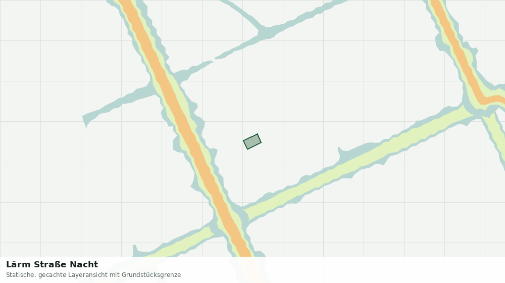 Statische Kartenansicht: Lärm Straße Nacht