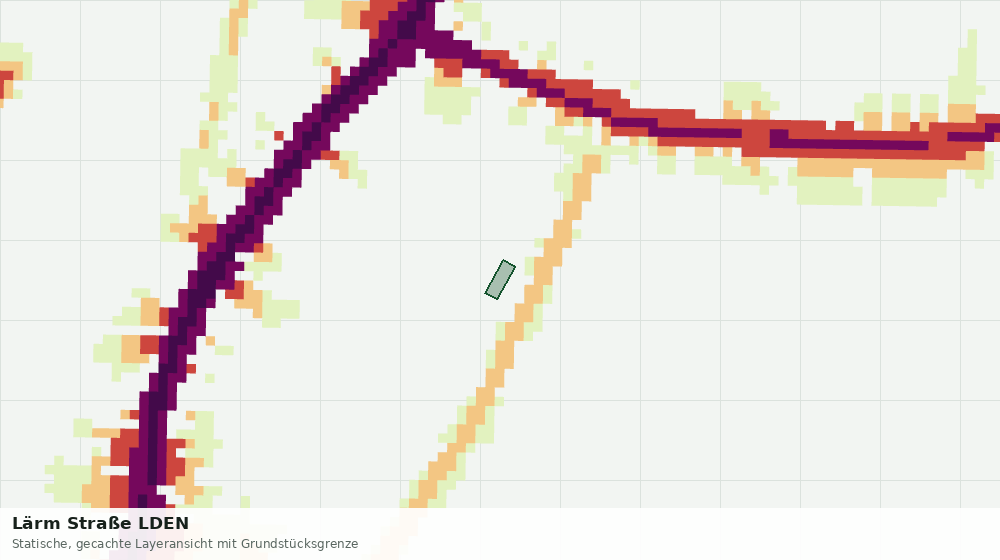 Statische Kartenansicht: Lärm Straße LDEN