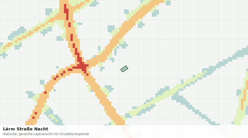 Statische Kartenansicht: Lärm Straße Nacht